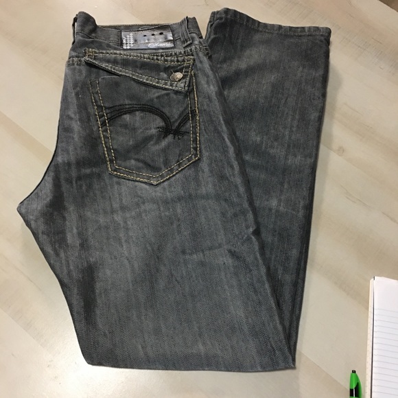 Chams Premium Jeans. Vintage back flap pockets, distressed - Picture 3 of 6